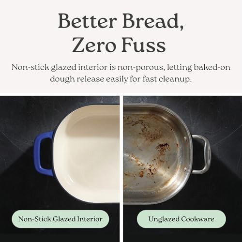 Sage green 6 quart rectangle sourdough bread oven — photo 4