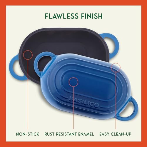 Enameled Cast Iron Bread Oven 2 Qt (Blue) — photo 5