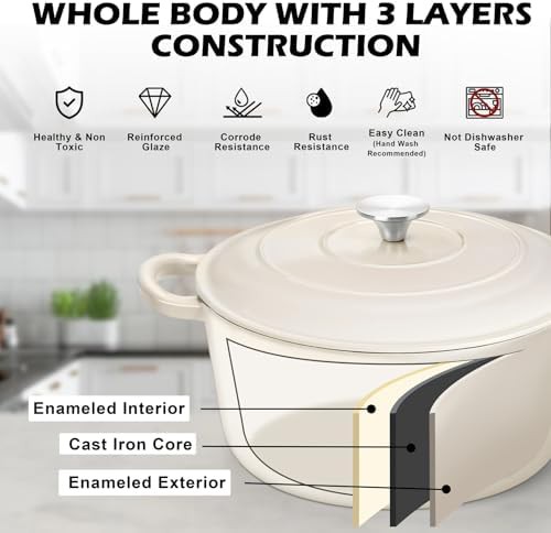 TeamFar induction safe 6qt dutch oven — photo 4