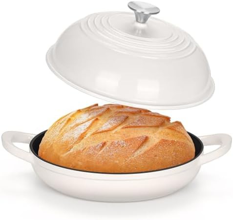 TeamFar white bread baking 6qt dutch oven