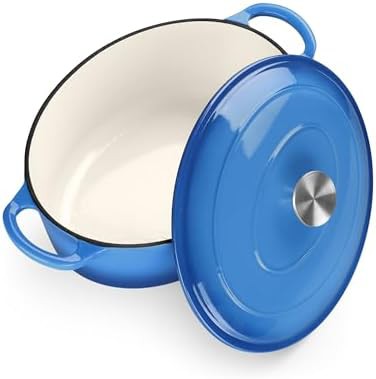 TeamFar white oval 5qt dutch oven