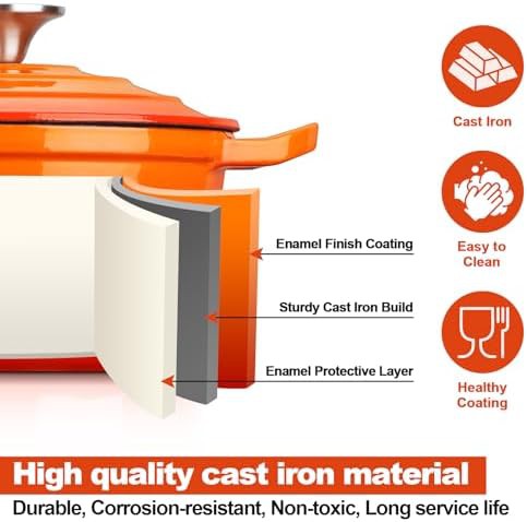Mini orange enameled iron saucepan — photo 4