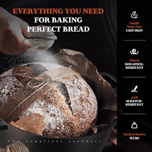 Cast iron bread pan with baking kit — photo 5