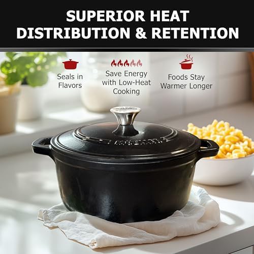 Six quart enameled cast iron baking pot — photo 4