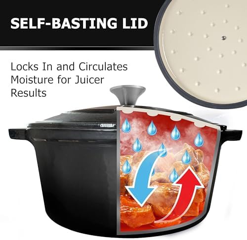 Six quart enameled cast iron baking pot — photo 5