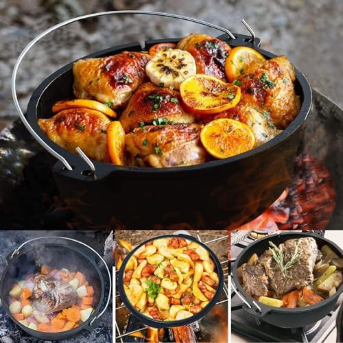 Camping cast iron pot 12 qt — photo 5