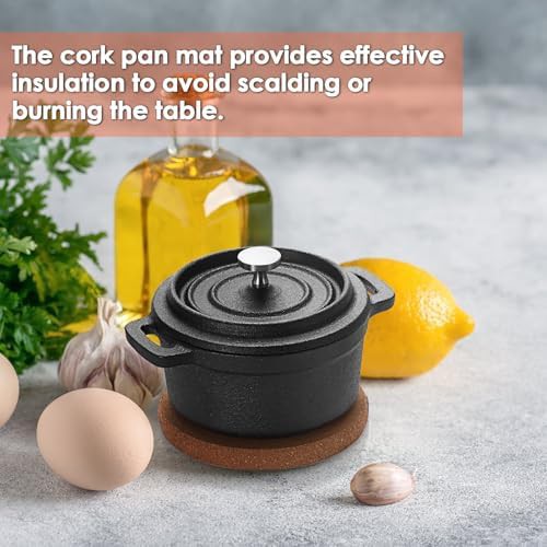 Bstkey mini cocotte cast iron set with trivet — photo 3