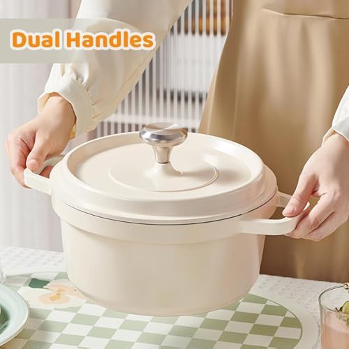 Turquoise ceramic four quart cooking pot — photo 3