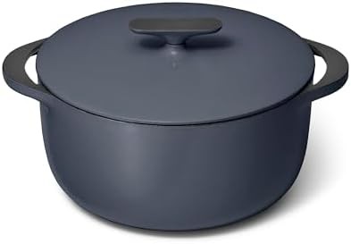 Caraway enameled cast iron round dutch oven 6 qt