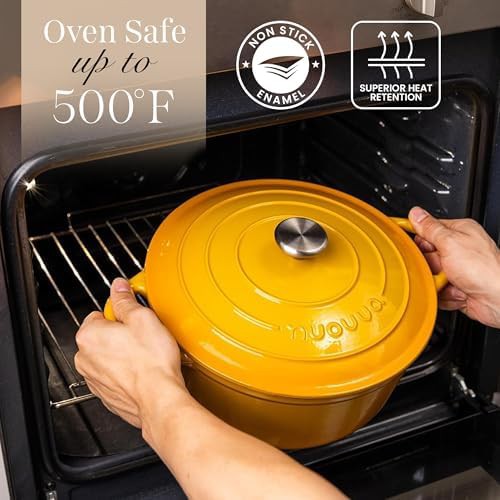 Yellow enameled cast iron 6.4 quart pot — photo 5