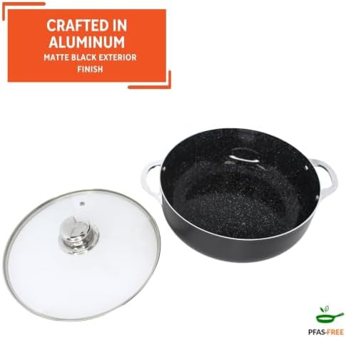 Speckled black ceramic 4.4 quart caldero — photo 3