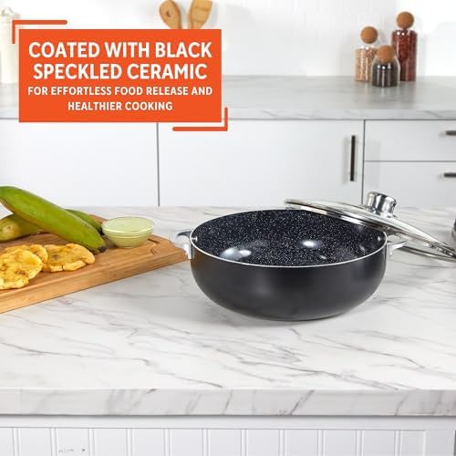 Speckled black ceramic 4.4 quart caldero — photo 4