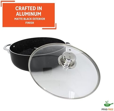 Speckled black ceramic 6.9 quart caldero — photo 3