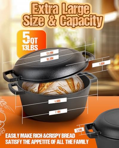 Five quart cast iron pot with baking kit — photo 5