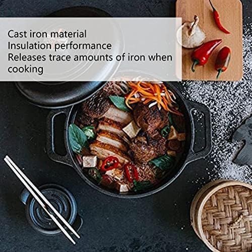 Bonkzebu cast iron double dutch oven with insulated handle — photo 2