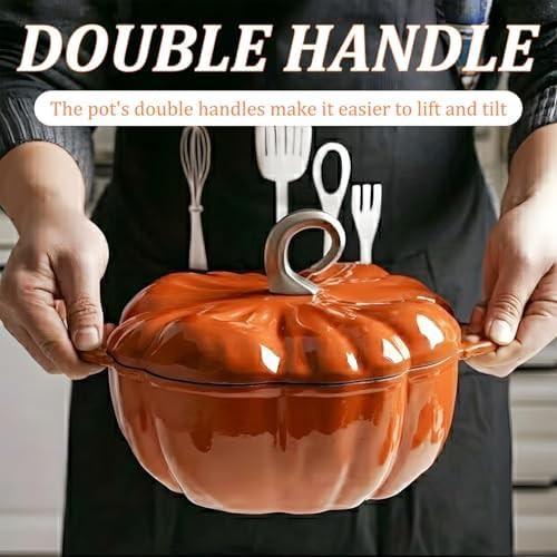 Pumpkin shaped enameled cooking pot — photo 3