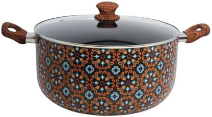 Black ceramic aluminum 10 quart pot