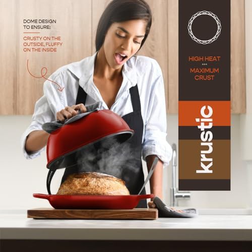 Red oval sourdough bread baking pot — photo 5