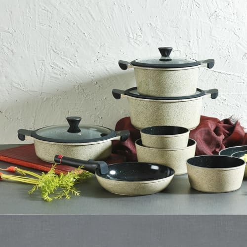 Jade green aluminum non stick pot — photo 3