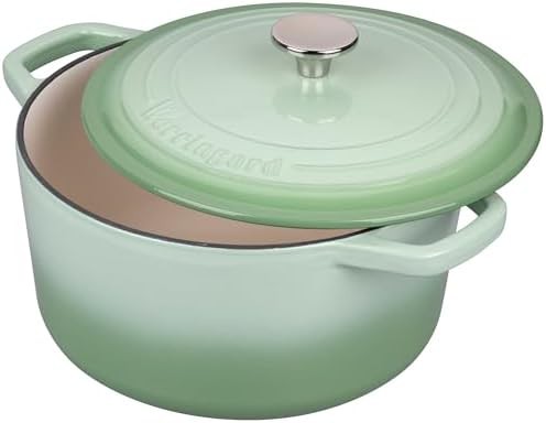 Enameled cast iron bread oven 6 qt green — photo 5