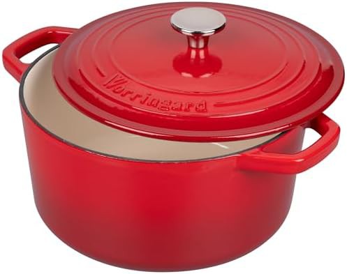 Enameled cast iron 6 quart red bread oven — photo 4