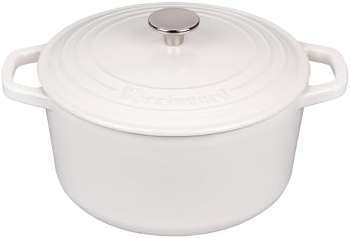 White enameled round bread oven with baking kit — photo 4