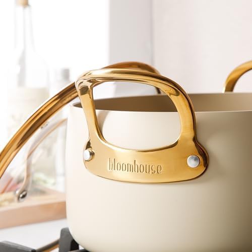 Almond cream ceramic nonstick 6 quart pot — photo 5