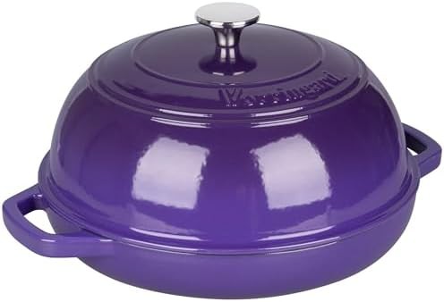 Purple enameled bread oven with proofing basket — photo 5