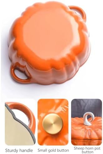 Small pumpkin pot with dual handles — photo 4