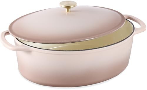 Mushroom beige 7.5 quart oval Dutch oven