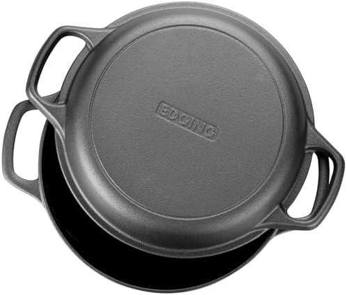 5 quart pre-seasoned pot with skillet lid — photo 4