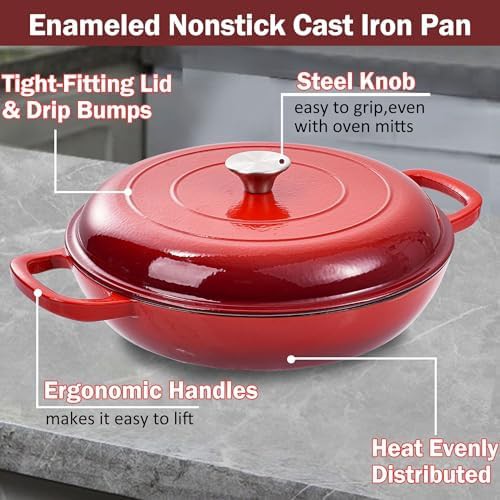 Three point five quart enamel braising pot — photo 5