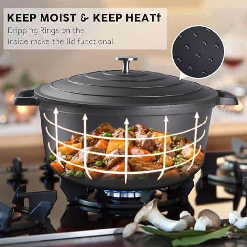 Black 5 quart cast aluminum pot — photo 4