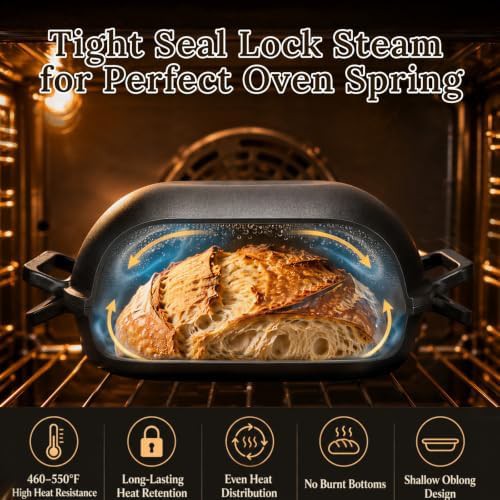Large oval cast iron bread baking pan — photo 4