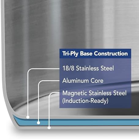 Stainless steel tri ply base 5 quart pot — photo 4