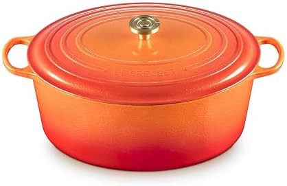 Flamme doree gold oval enameled cast iron oven