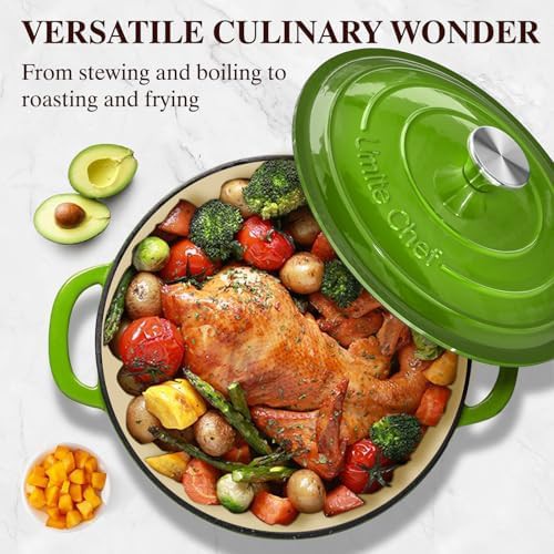 Green enameled five quart heavy duty pot — photo 4