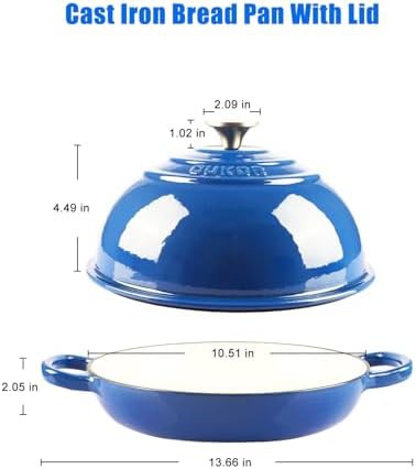 Artisan bread baking enameled iron pot — photo 4