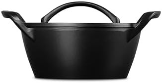 Black round enameled cast iron 4.25 quart dutch oven — photo 4