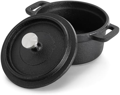 Mini cast iron serving pots with trays — photo 3