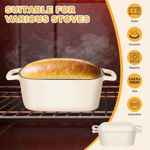 Oval enameled cast iron four quart pan — photo 3