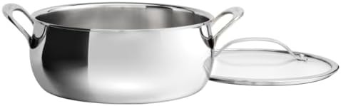 Triple ply stainless steel 4.5 quart dutch oven