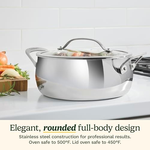 Triple ply stainless steel 4.5 quart dutch oven — photo 4