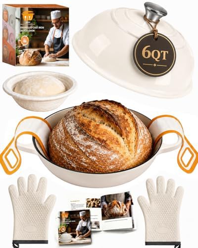 Blue six quart artisan baking kit