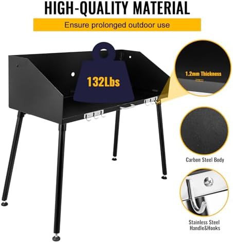 Carbon steel outdoor cooking table — photo 4
