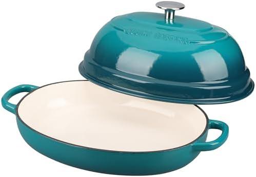 6 quart darkcyan enameled oval bread pot — photo 4