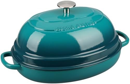 6 quart darkcyan enameled oval bread pot — photo 5