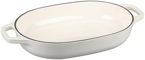 7 quart white enameled oval oven — photo 5