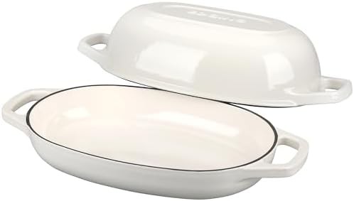 5 quart white enameled oval oven — photo 4