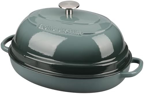 6-quart slateblue enameled oval oven